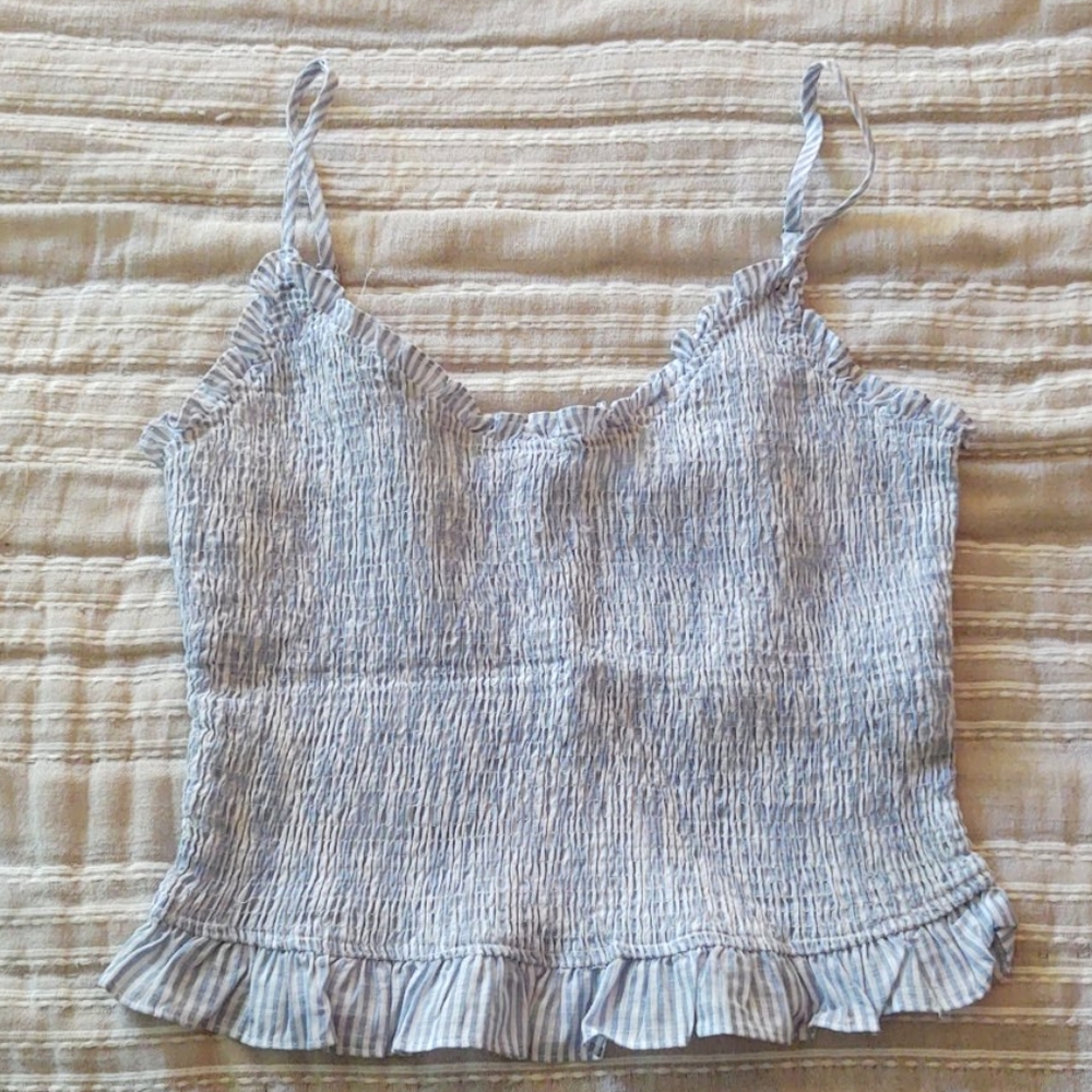Wild Honey shirred crop top